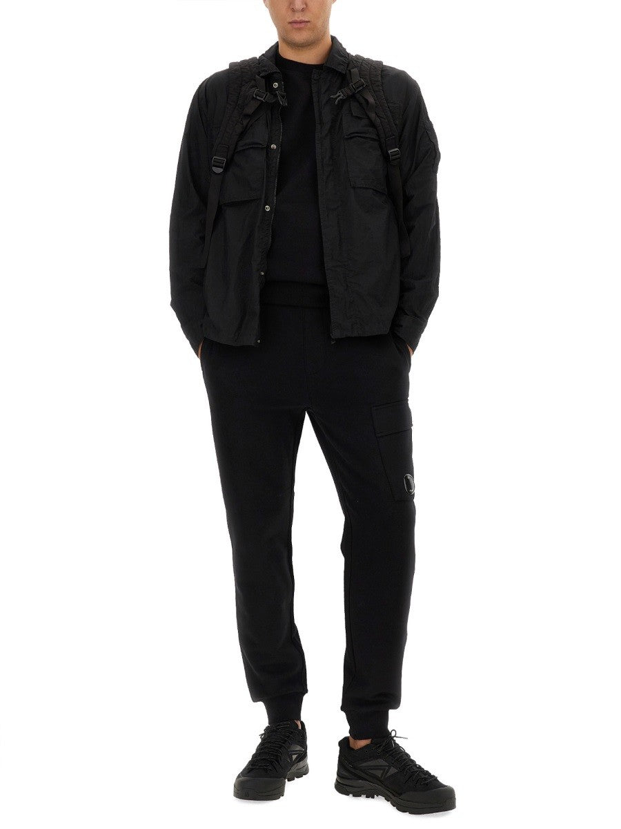C.P. Company Oversized Nylon Overhemd – Zwart