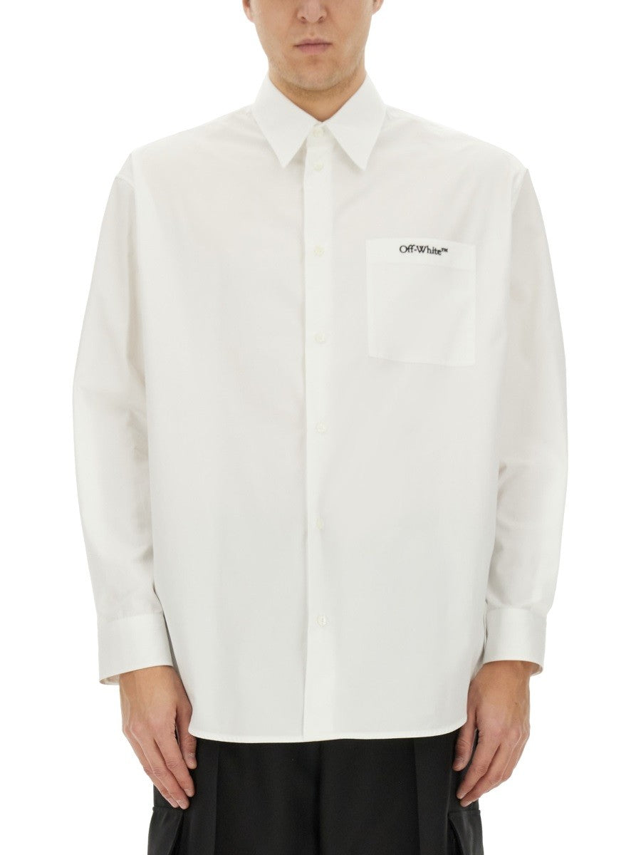 Off-White Katoenen Overhemd – Wit