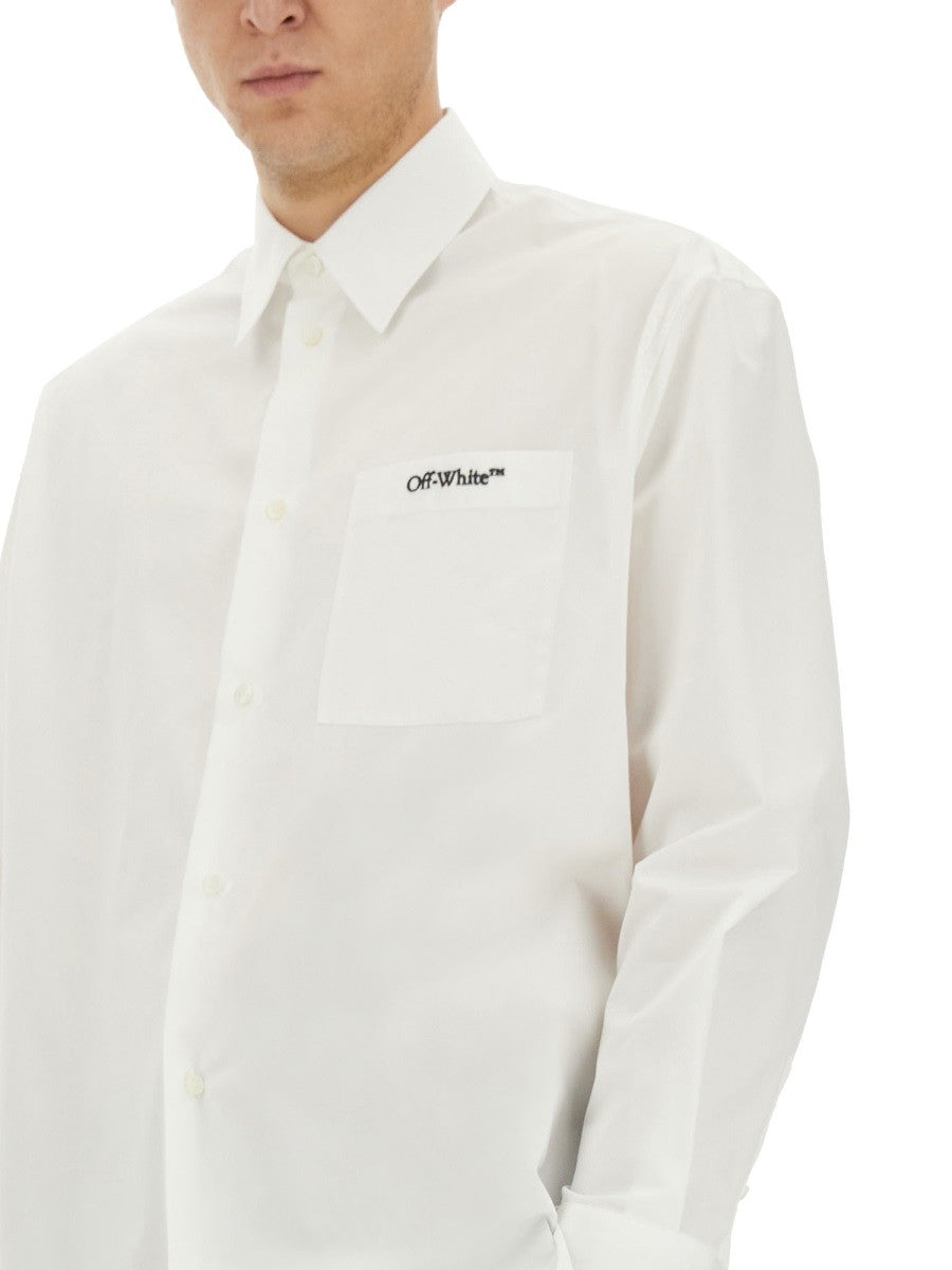 Off-White Katoenen Overhemd – Wit