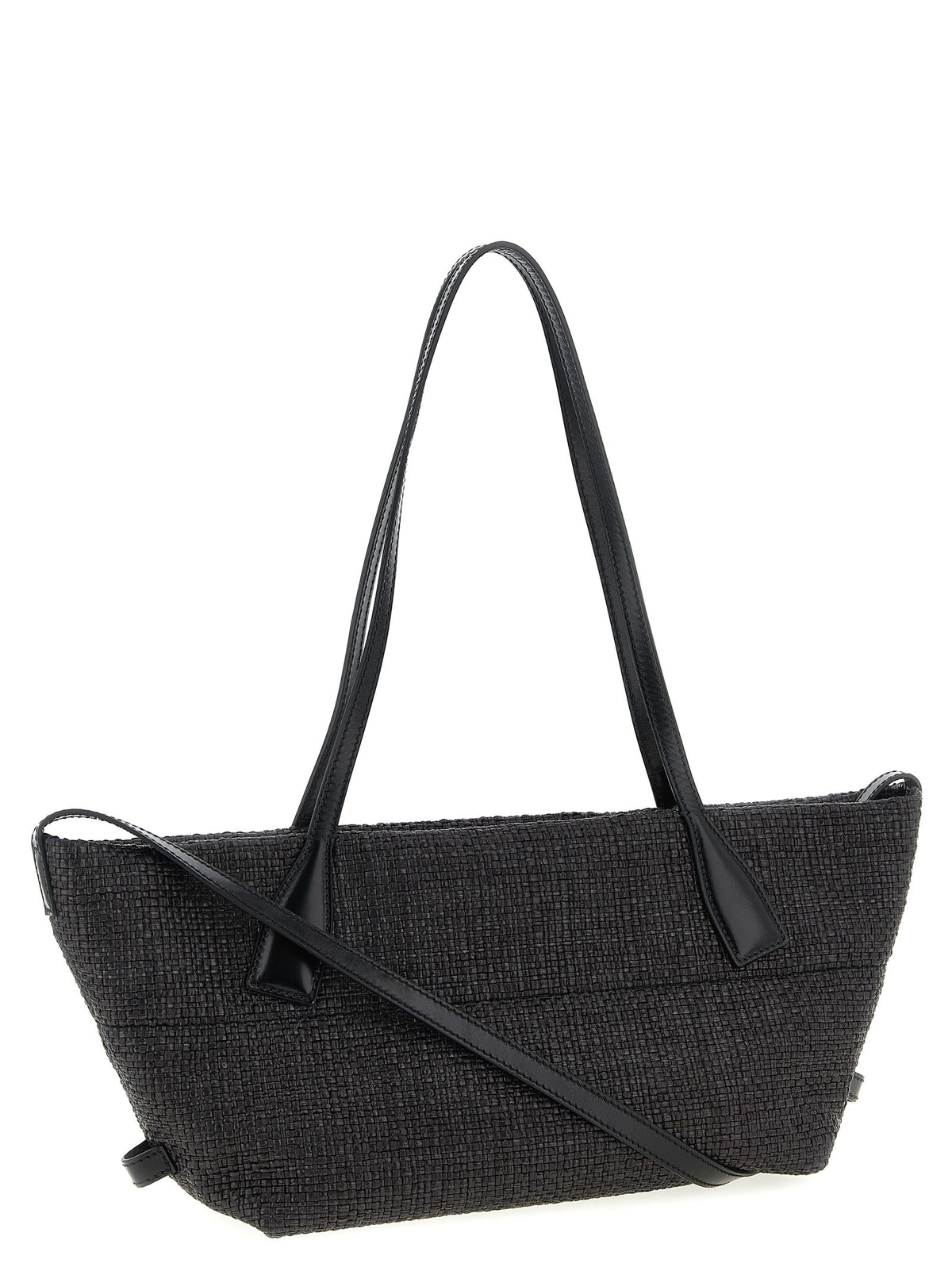 Balmain Track Raffia Shopper – Zwart