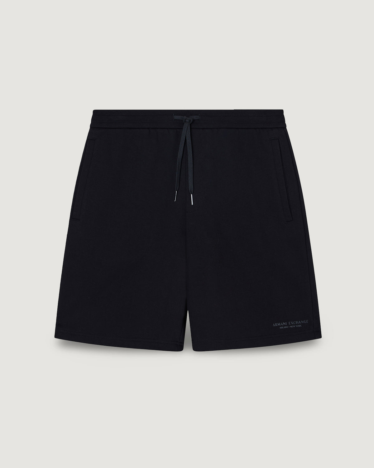 Armani Exchange Katoenen Bermuda met Veters – Zwart