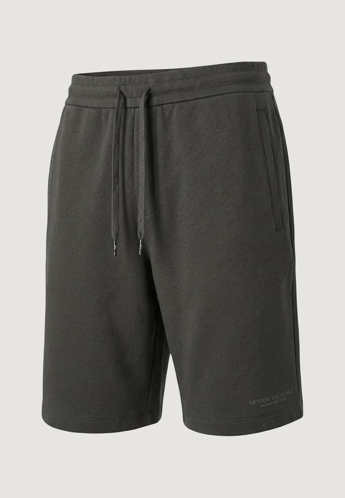 Armani Exchange Katoenen Bermuda met Veters – Donkergroen