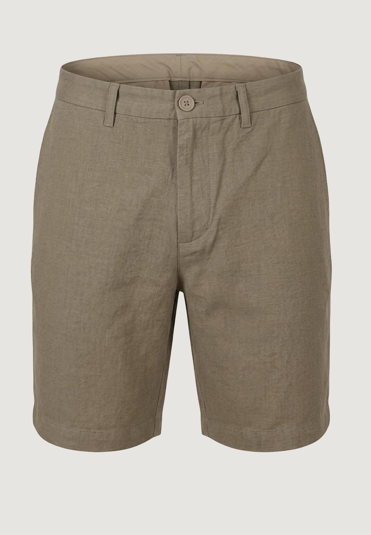 Armani Exchange Katoen-Linnen Bermuda – Khaki