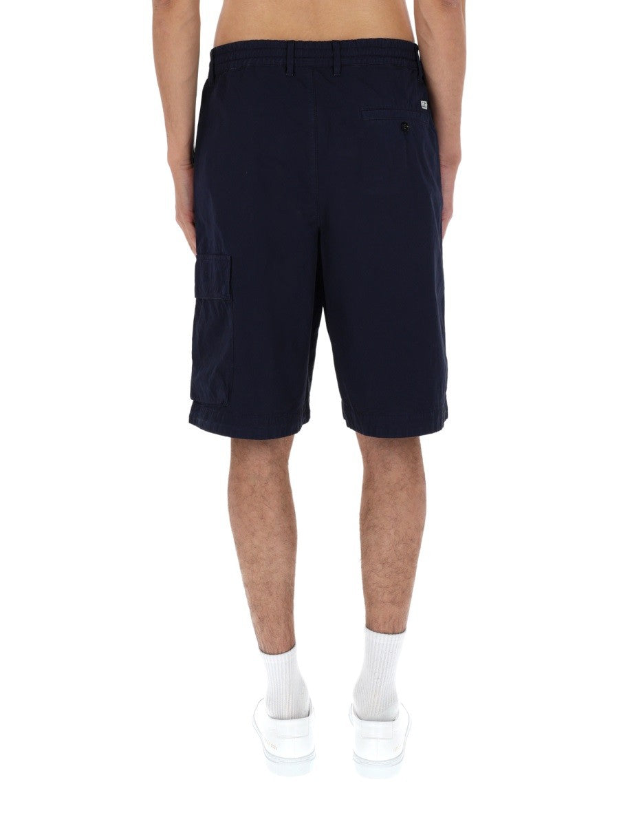 C.P. Company Katoenen Cargoshort – Marineblauw