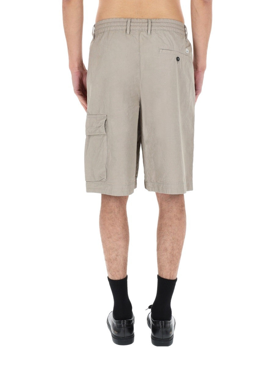 C.P. Company Katoenen Cargoshort – Grijs