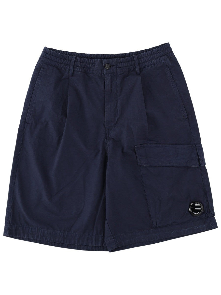 C.P. Company Katoenen Cargoshort – Marineblauw