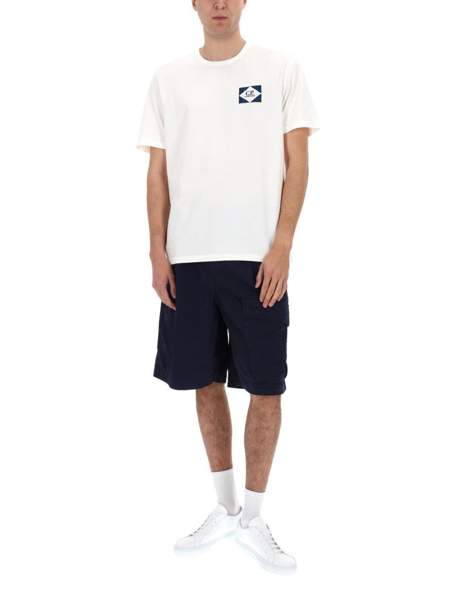 C.P. Company Katoenen Cargoshort – Marineblauw