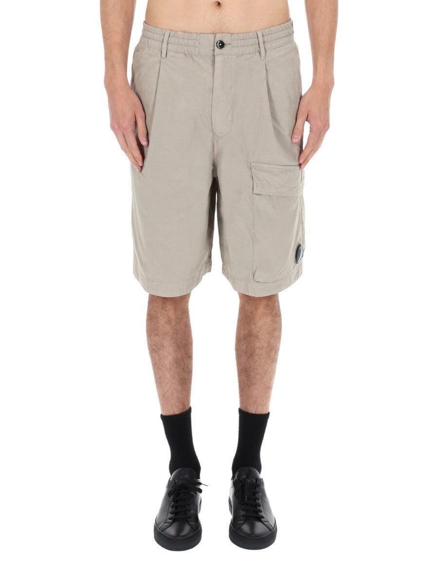 C.P. Company Katoenen Cargoshort – Grijs