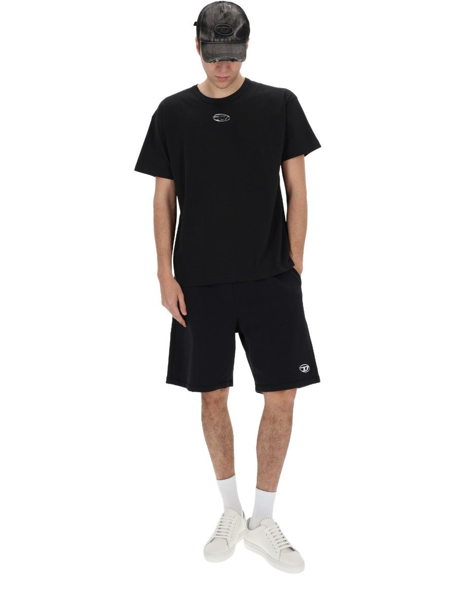 Diesel P-Marshy Sweatshort – Zwart