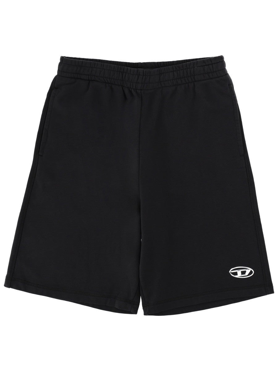 Diesel P-Marshy Sweatshort – Zwart