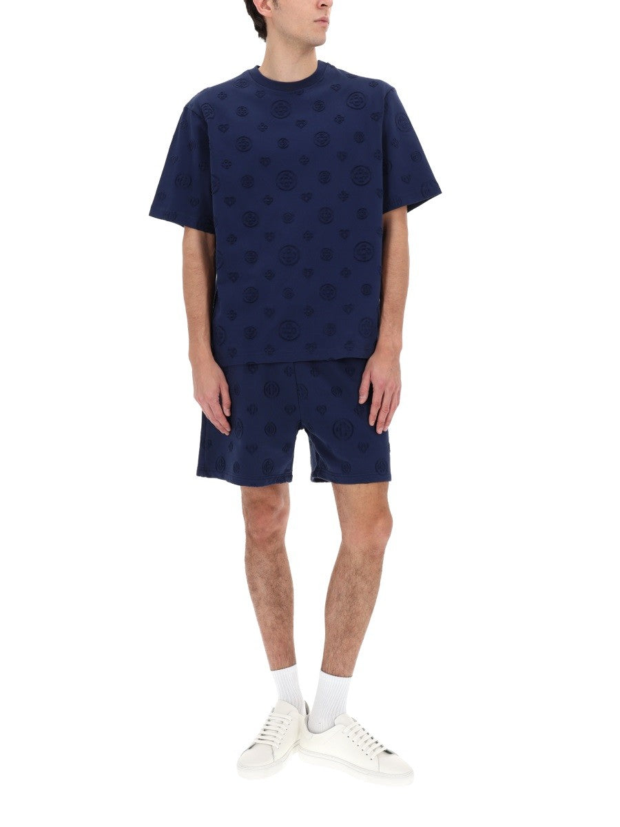 Casablanca Short met logo – Marineblauw