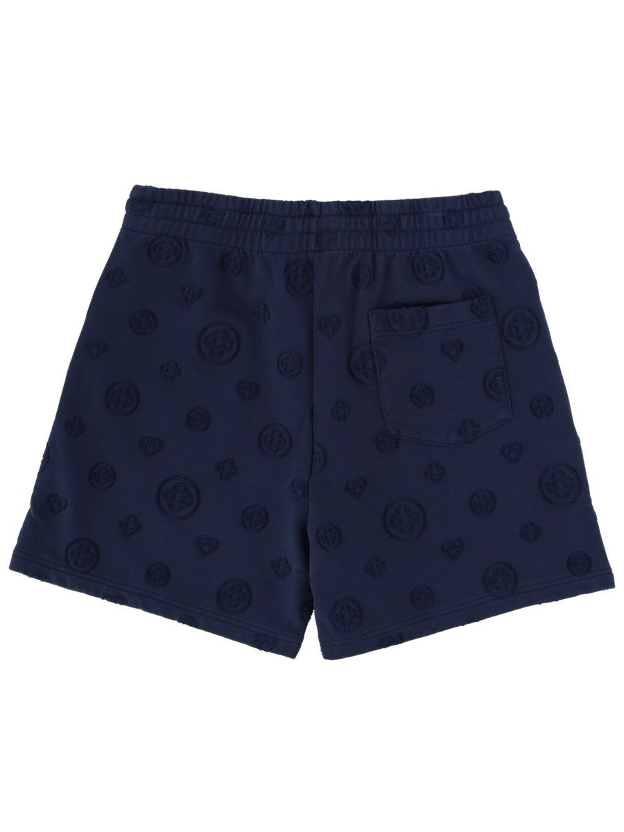Casablanca Short met logo – Marineblauw