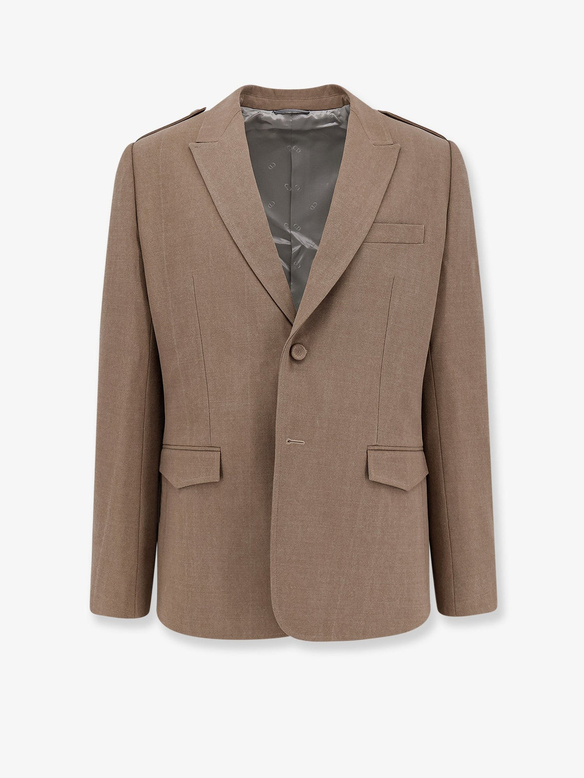 Christian Dior Enkelrij Blazer van scheerwol – Beige