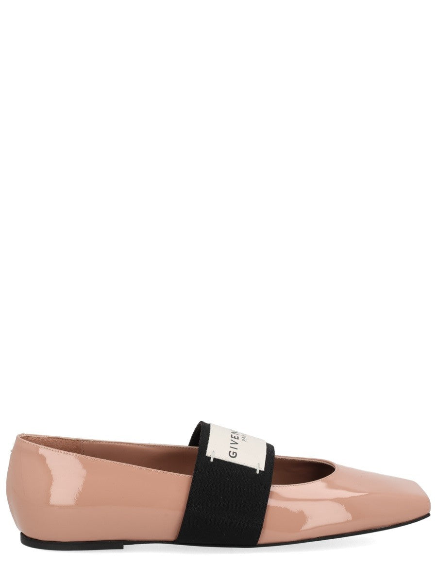 Givenchy Sliced Square Ballerina's – Roze