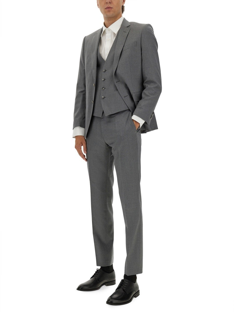 Boss Wollen Slim Fit Blazer – Grijs