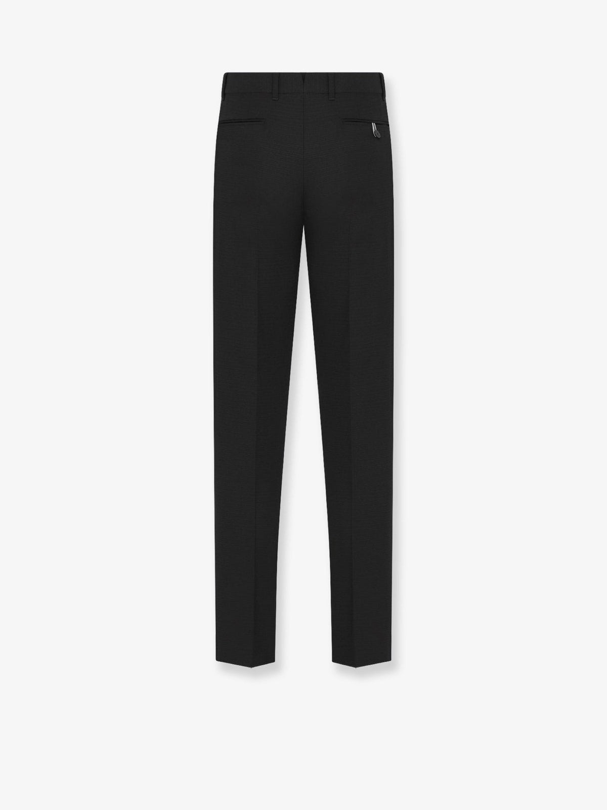 Christian Dior Slim Fit Broek van scheerwol en mohair – Zwart