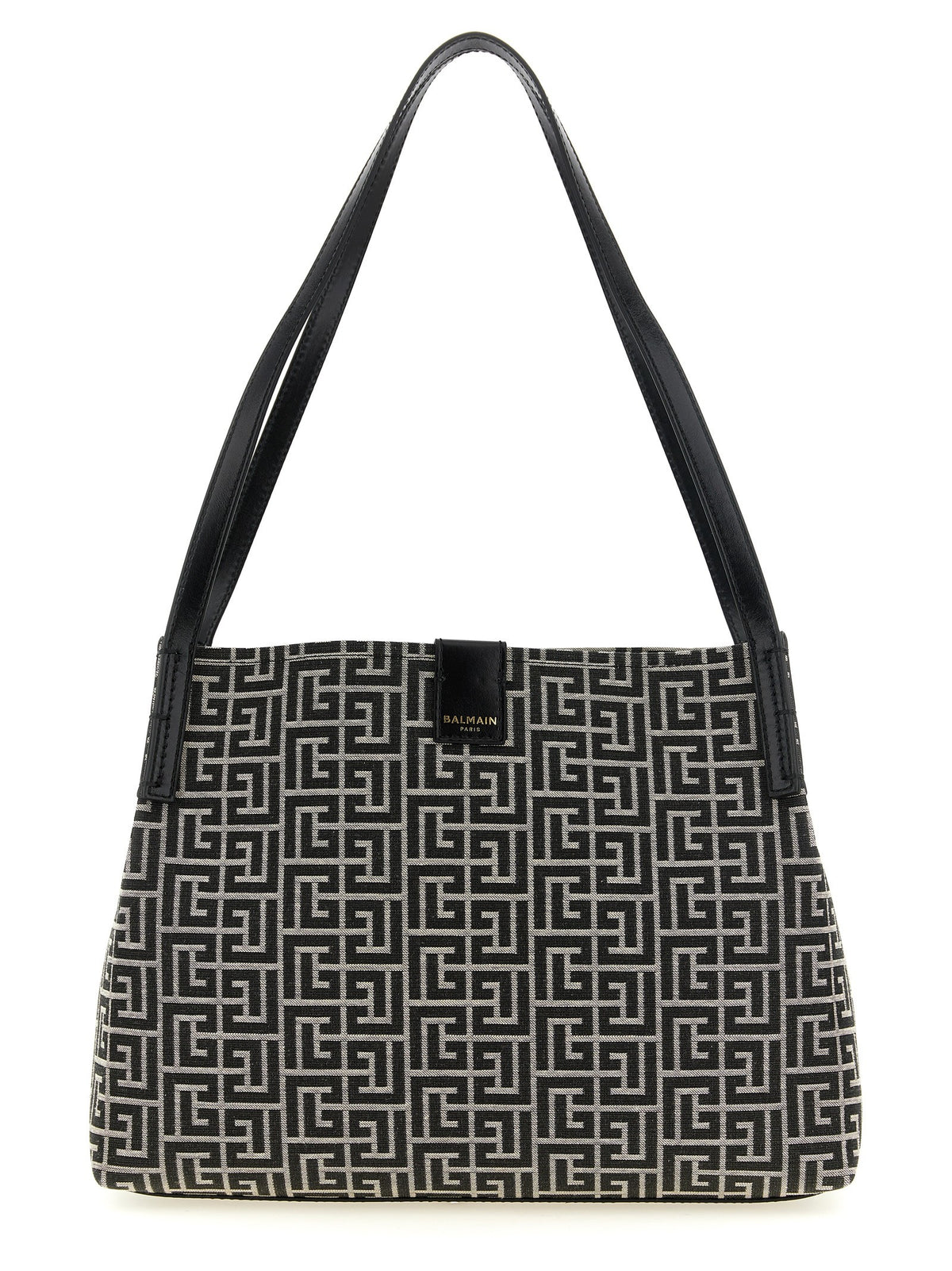 Balmain Shopper met monogram – Wit / Zwart