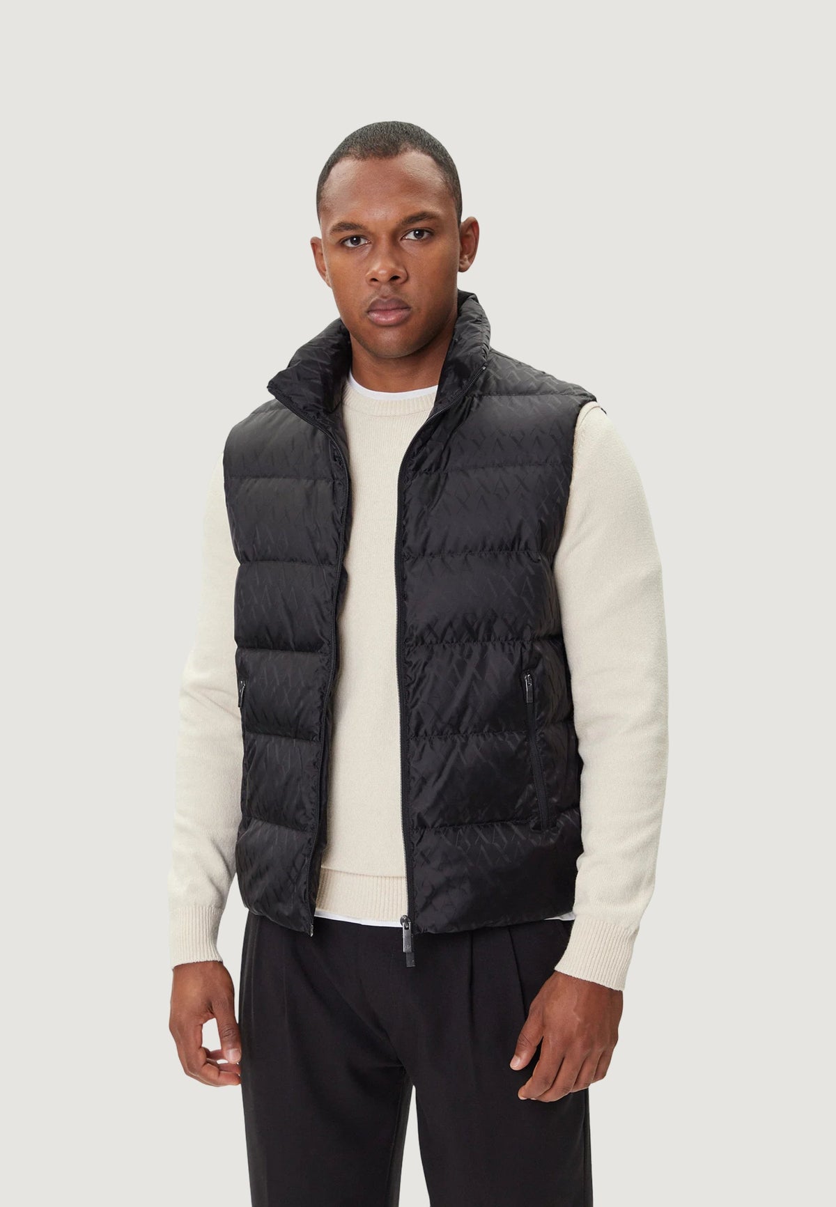 Armani Exchange Bodywarmer met Ritszakken – Zwart