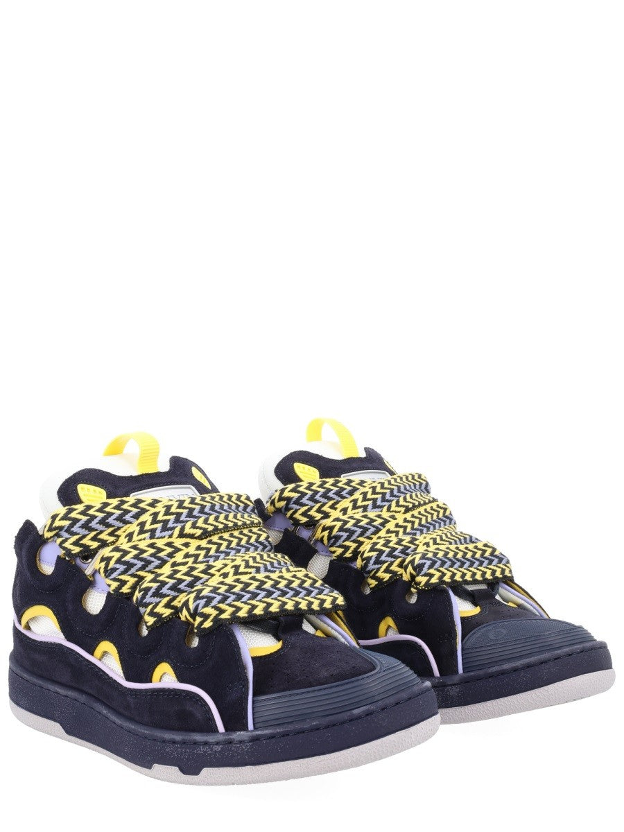 Lanvin Curb Sneakers – Marineblauw