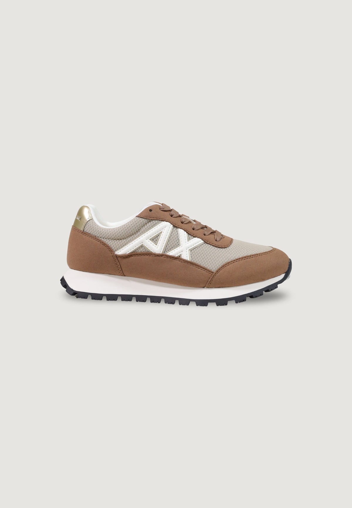 Armani Exchange Sneakers met Rubberen Zool Dames – Beige