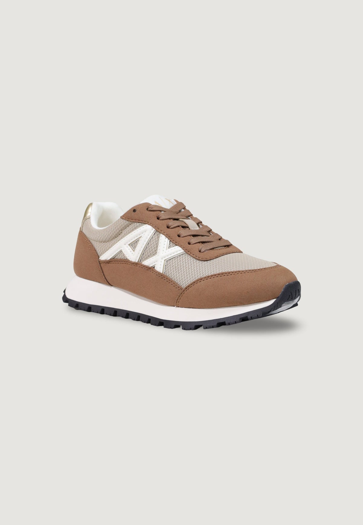 Armani Exchange Sneakers met Rubberen Zool Dames – Beige