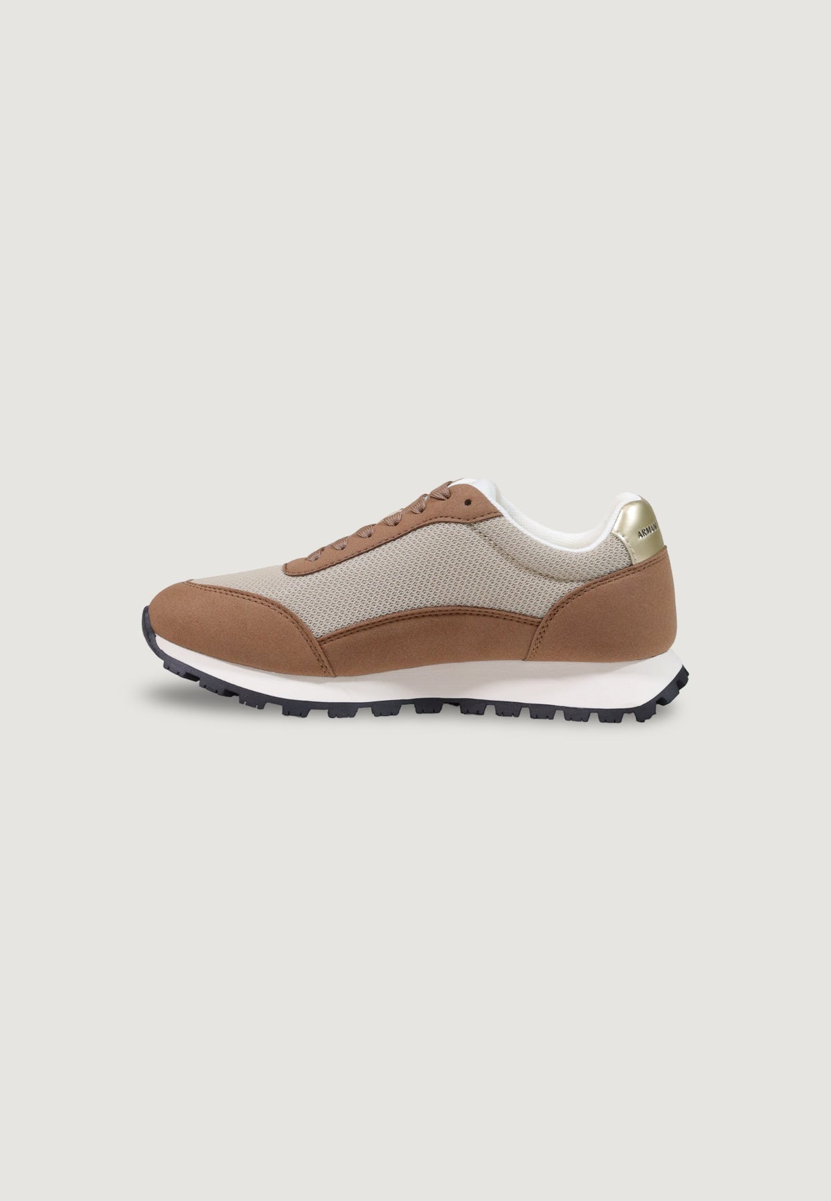 Armani Exchange Sneakers met Rubberen Zool Dames – Beige