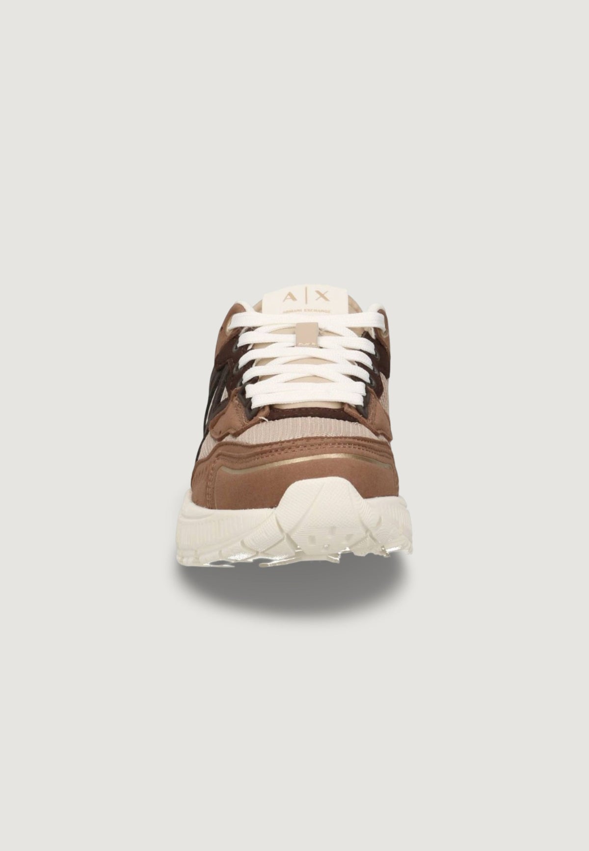 Armani Exchange Sneakers met Veters Dames – Beige