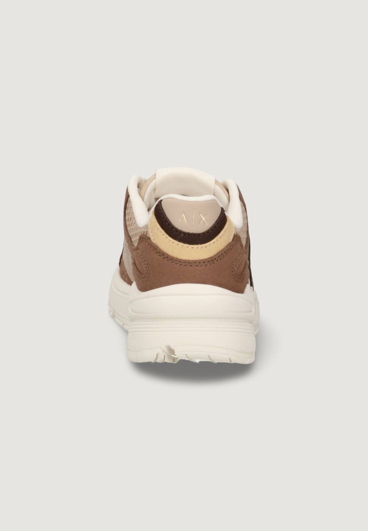 Armani Exchange Sneakers met Veters Dames – Beige