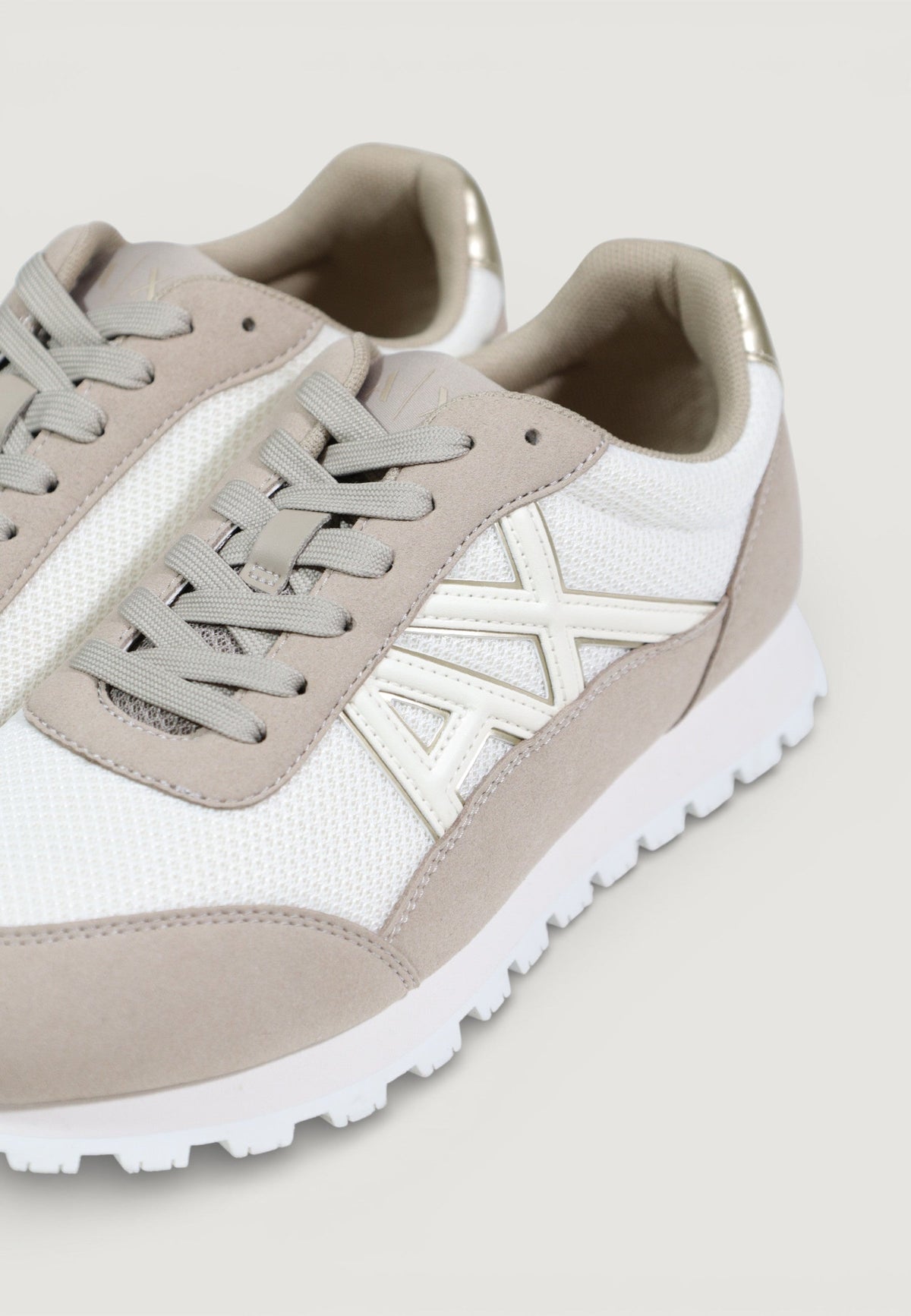 Armani Exchange Sportieve Sneakers Dames – Beige