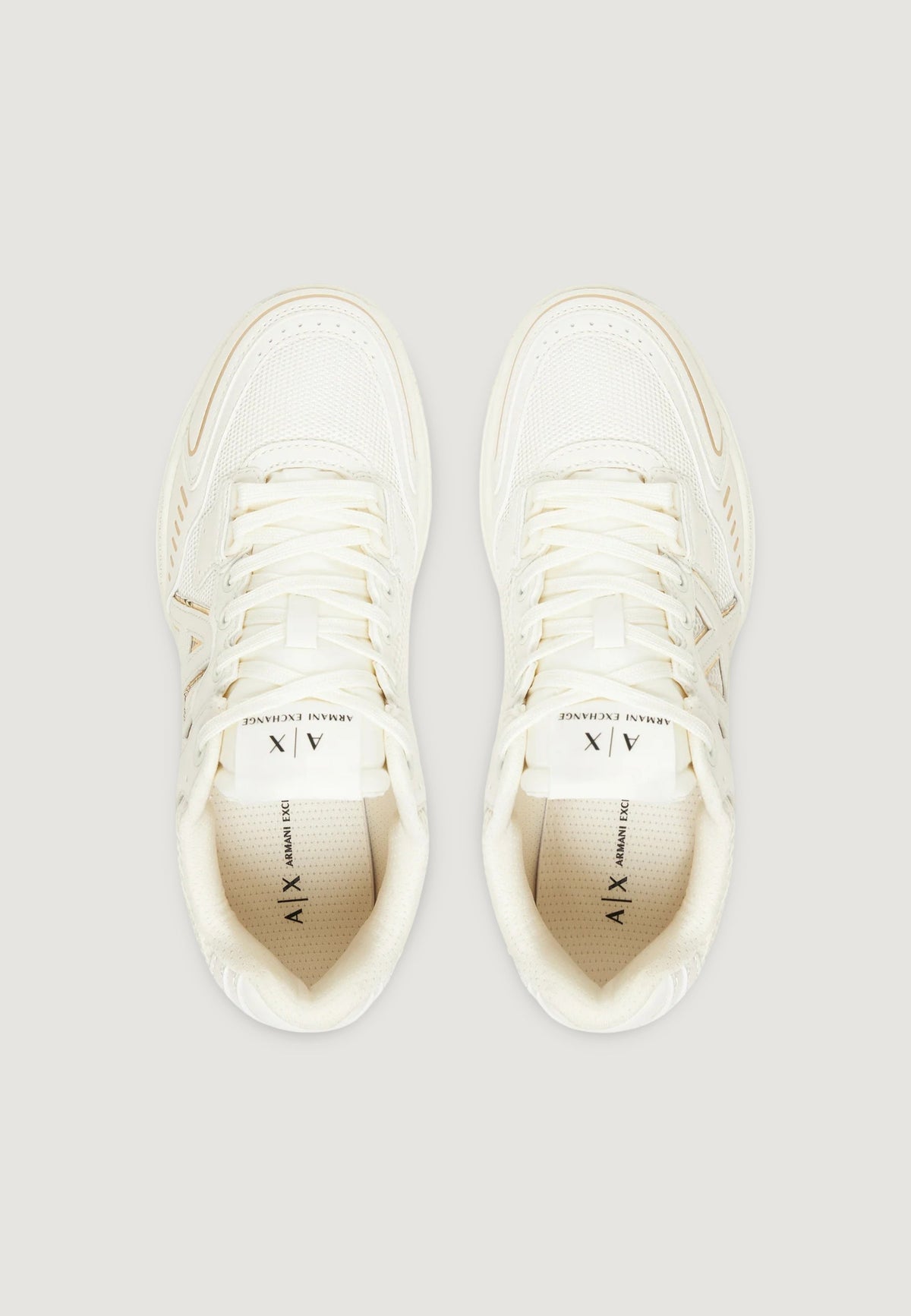 Armani Exchange Sneakers met Veters Dames – Wit