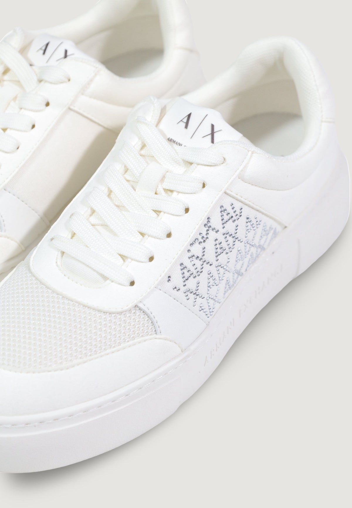 Armani Exchange Sneakers met Veters Dames – Wit