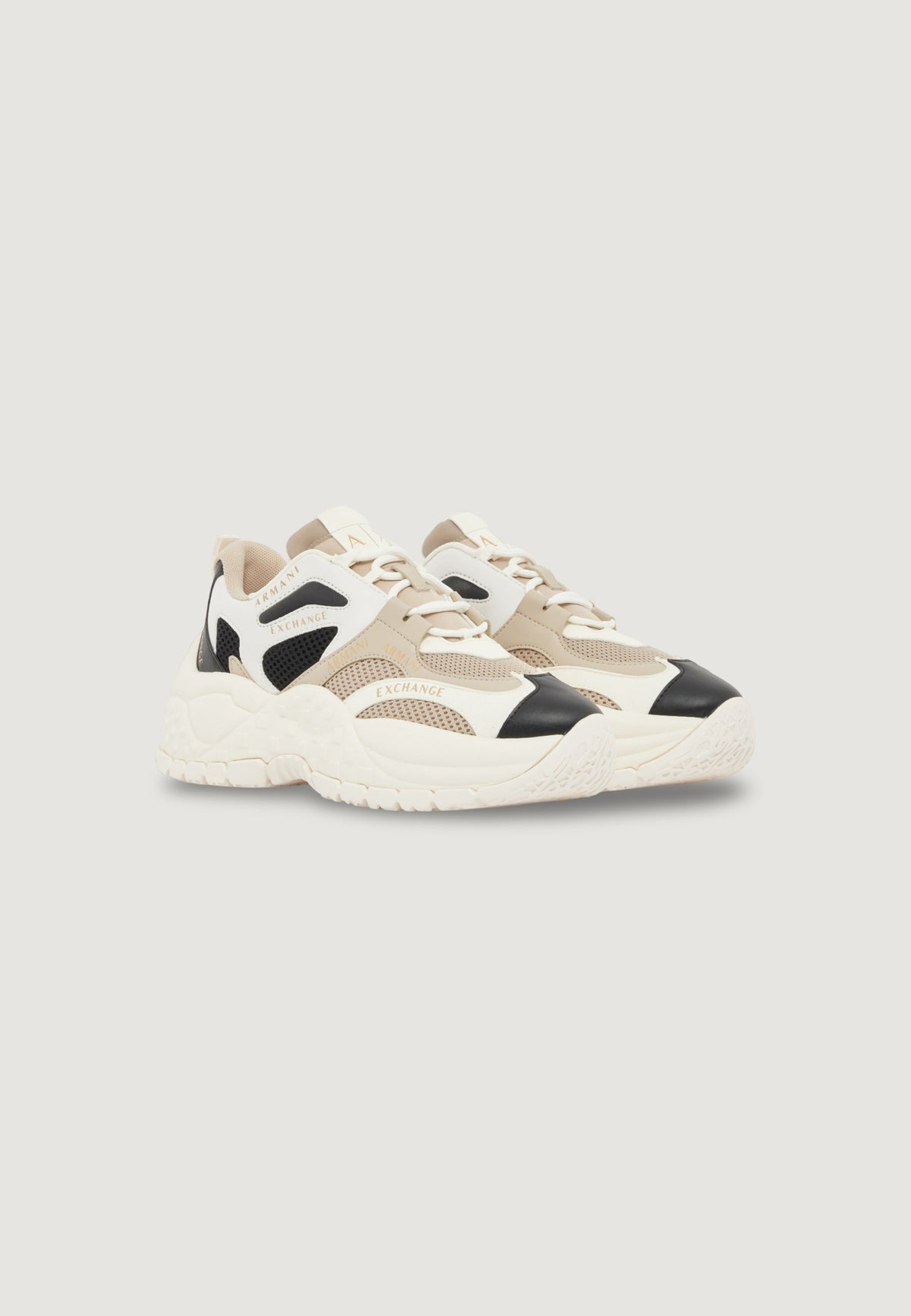 Armani Exchange Slip-on Sneakers – Beige