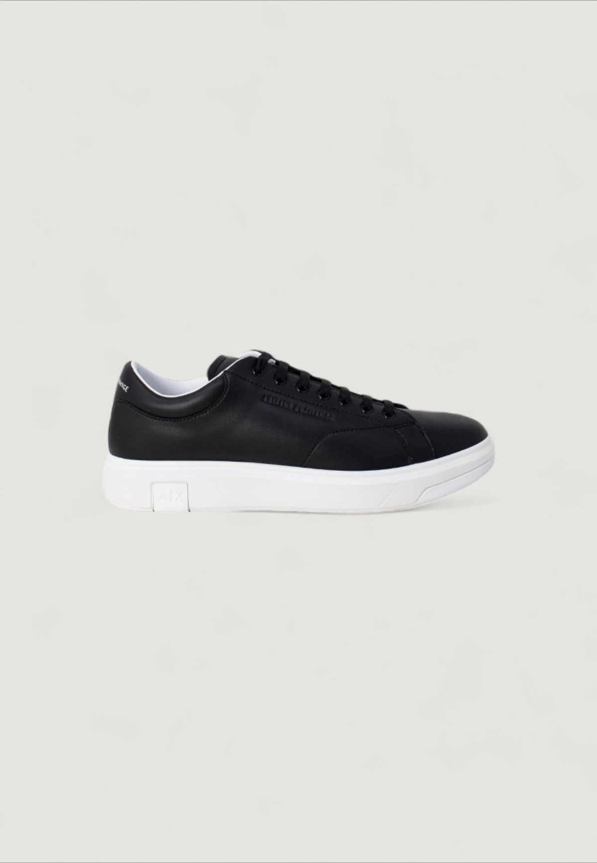 Armani Exchange Leren Sneakers Heren – Zwart