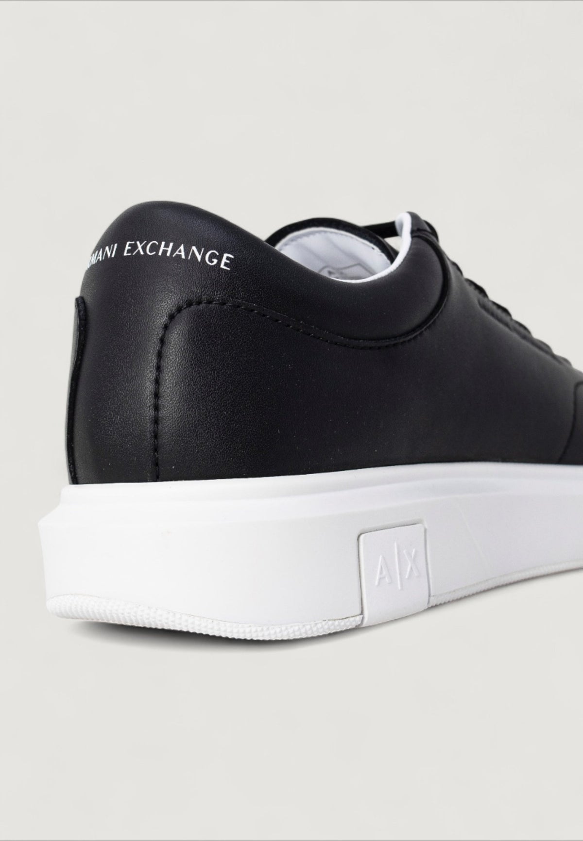 Armani Exchange Leren Sneakers Heren – Zwart