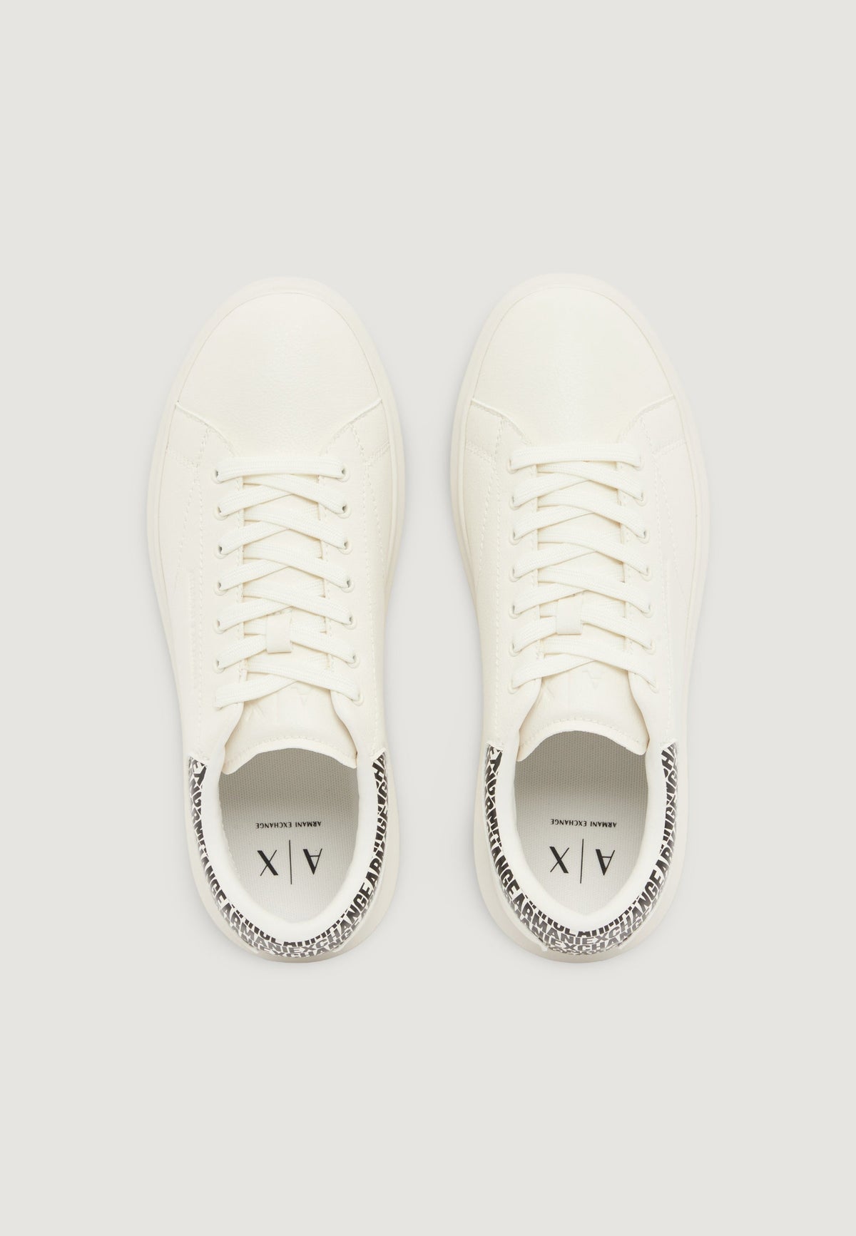 Armani Exchange Sneakers met Rubberen Zool Heren – Wit