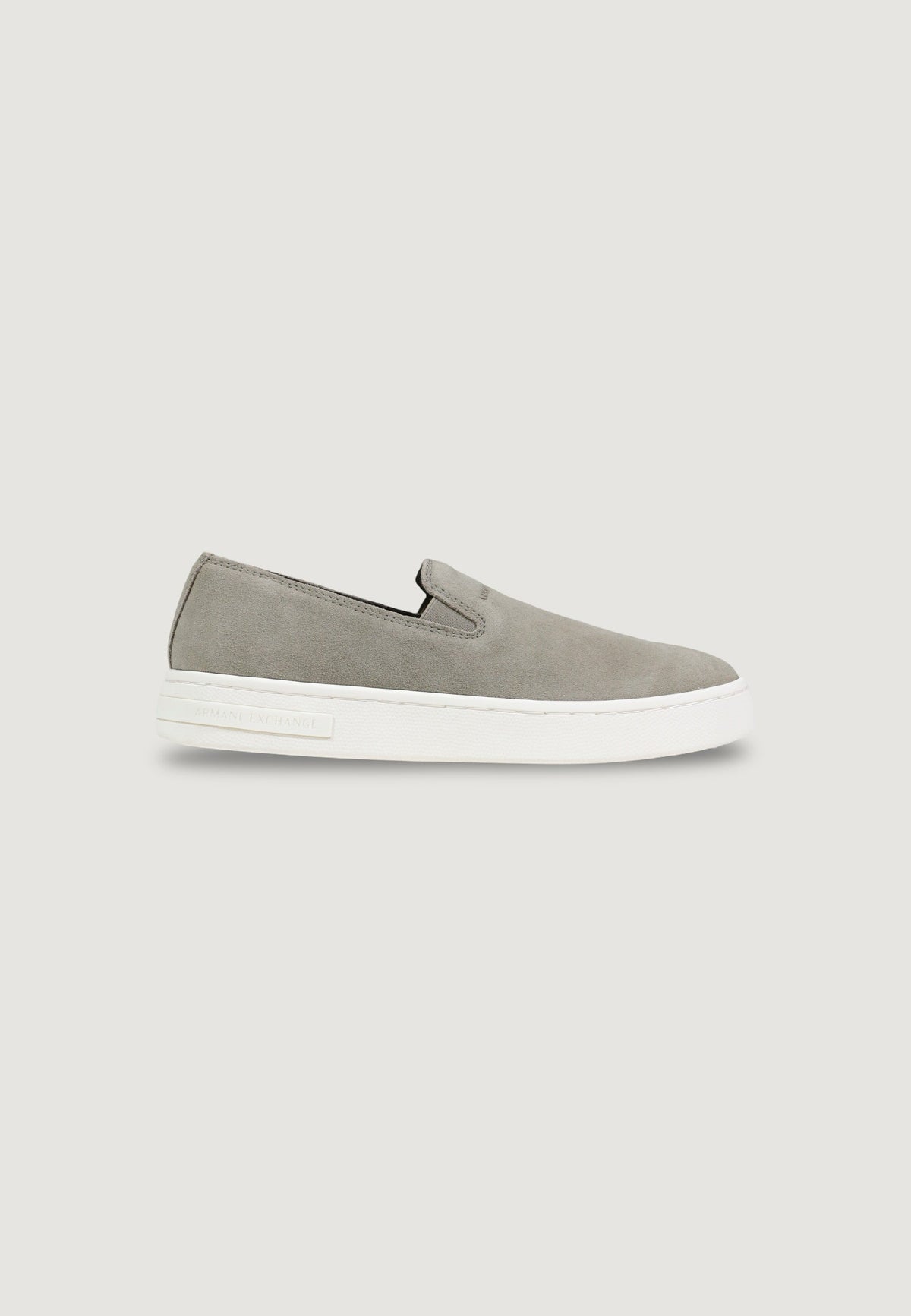 Armani Exchange Leren Sneakers – Olijfgroen