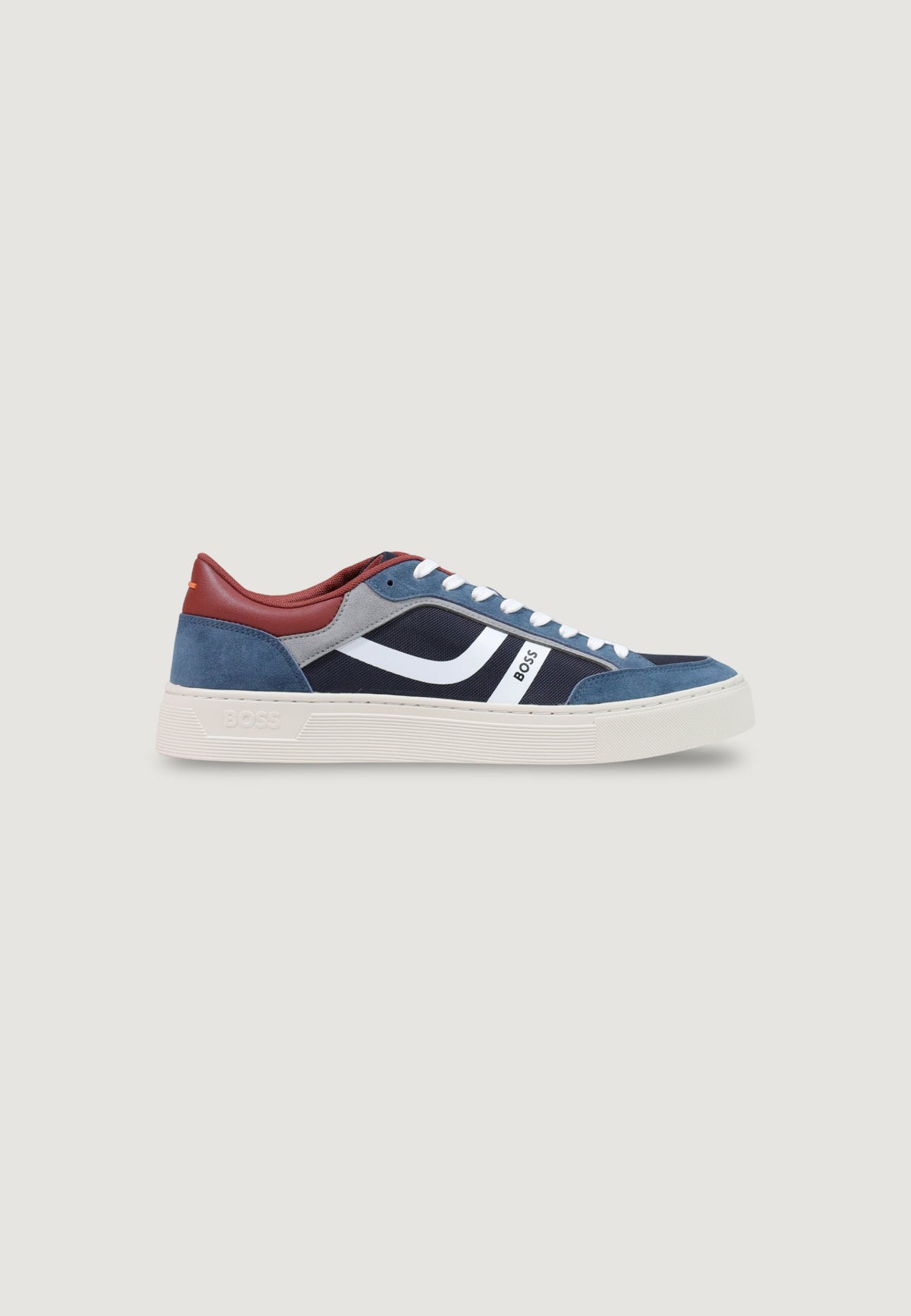 Boss Rhys Tenn Sneakers met logo – Blauw