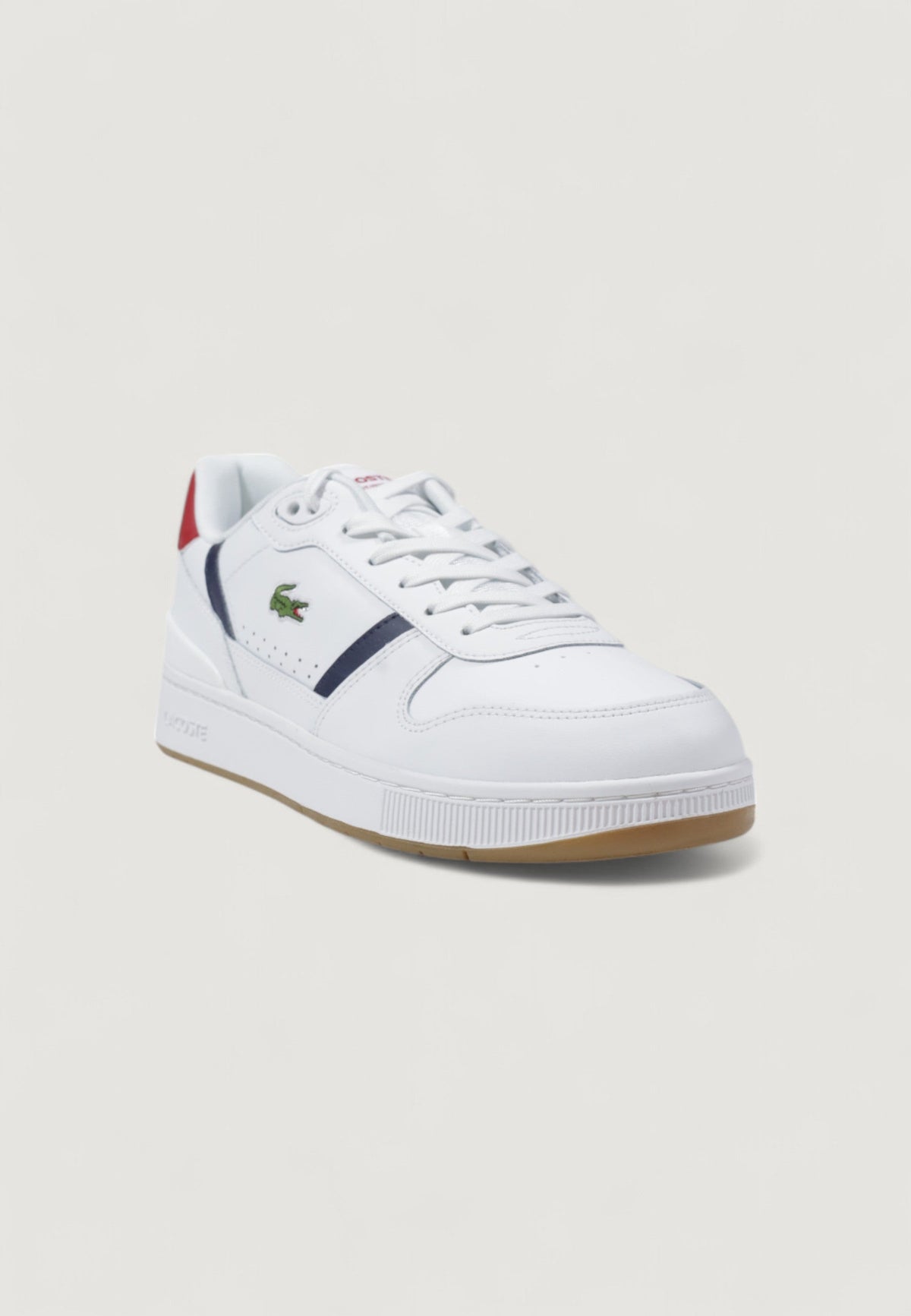 Lacoste T-Clip Set Sneakers met leren bovenwerk – Wit