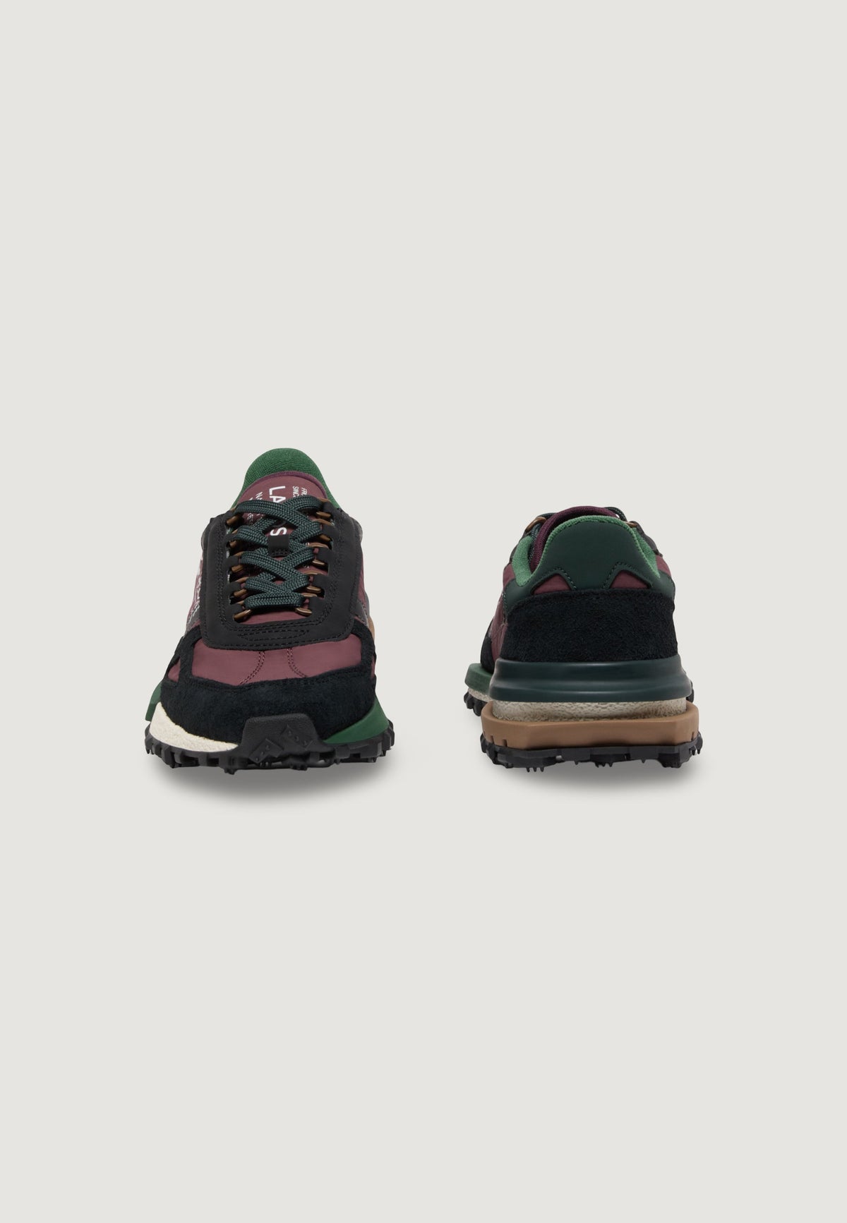 Lacoste Elite Active Sneakers met plateauzool – Bordeauxrood