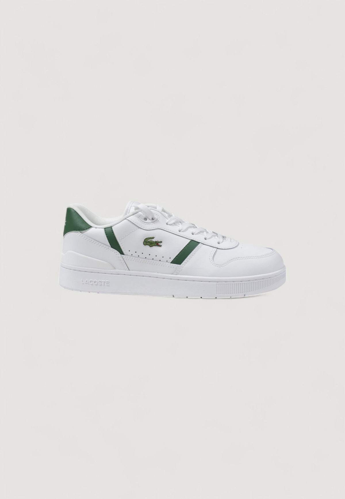 Lacoste T-Clip Set Sneakers met leren bovenwerk – Wit