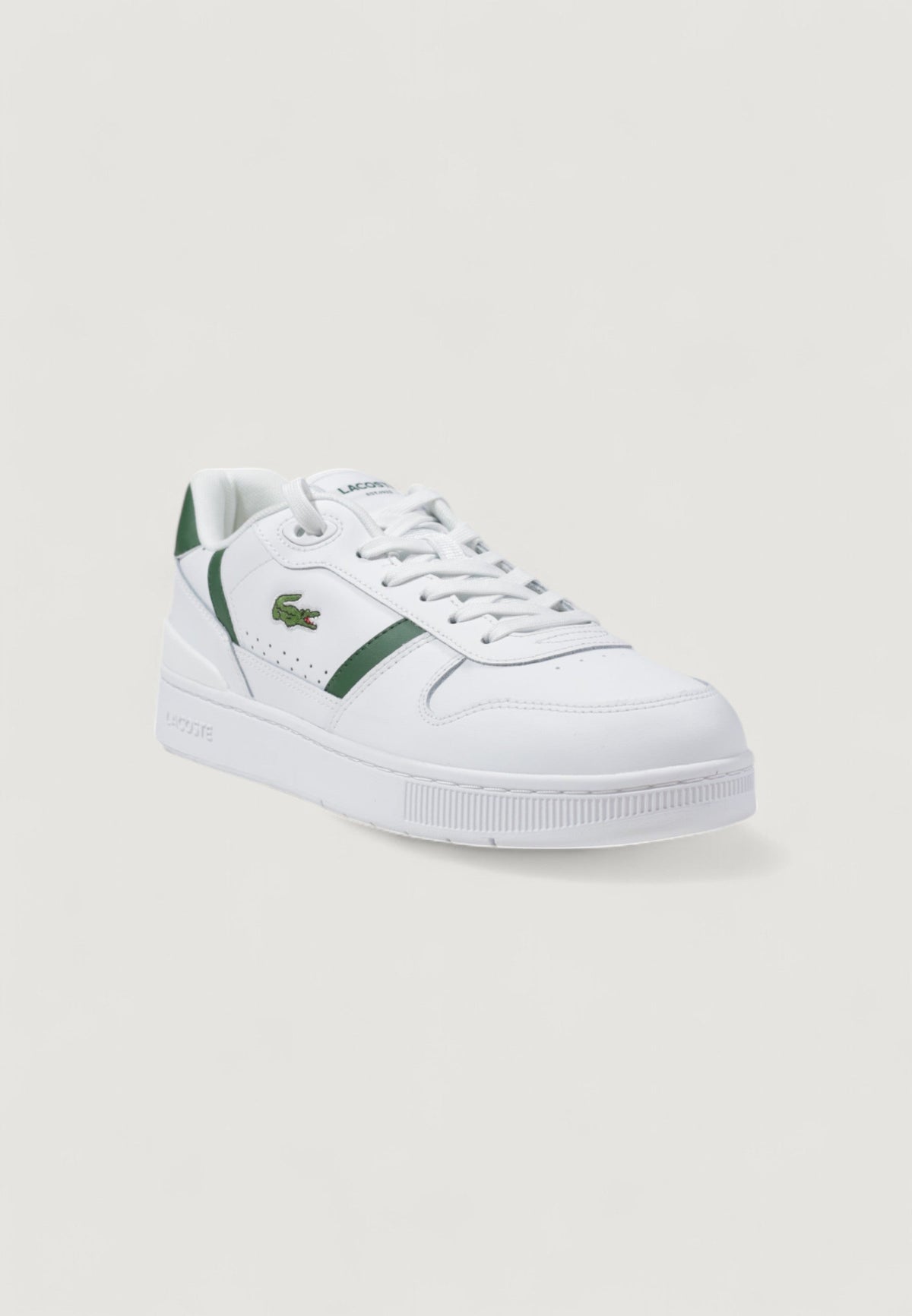 Lacoste T-Clip Set Sneakers met leren bovenwerk – Wit