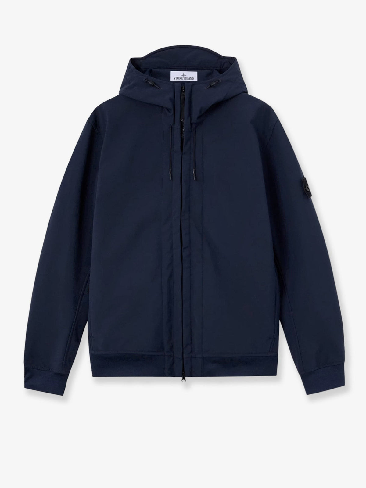 Stone Island Soft Shell-R Jas met capuchon – Marineblauw