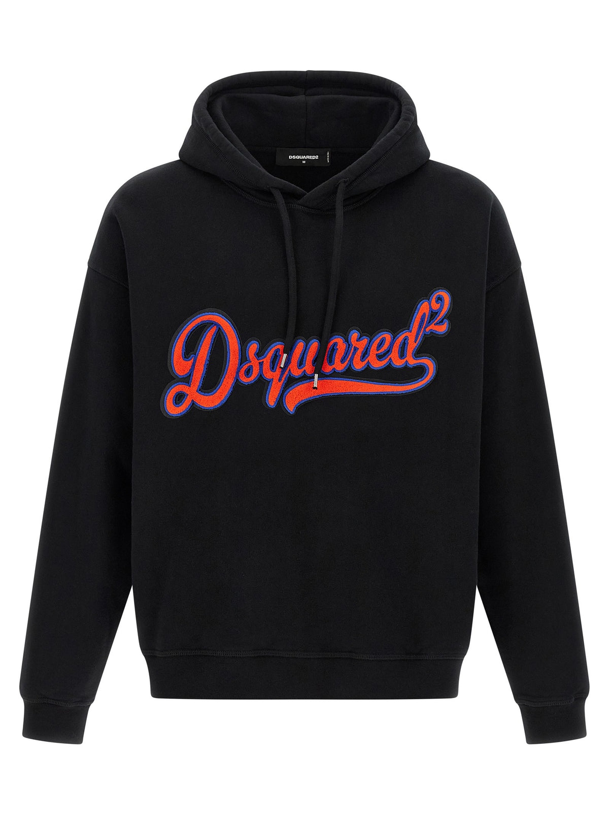 Dsquared2 Fleece Hoodie met logo – Zwart
