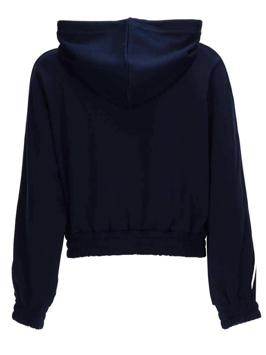 Michael Kors Hoodie met rits en logo – Marineblauw
