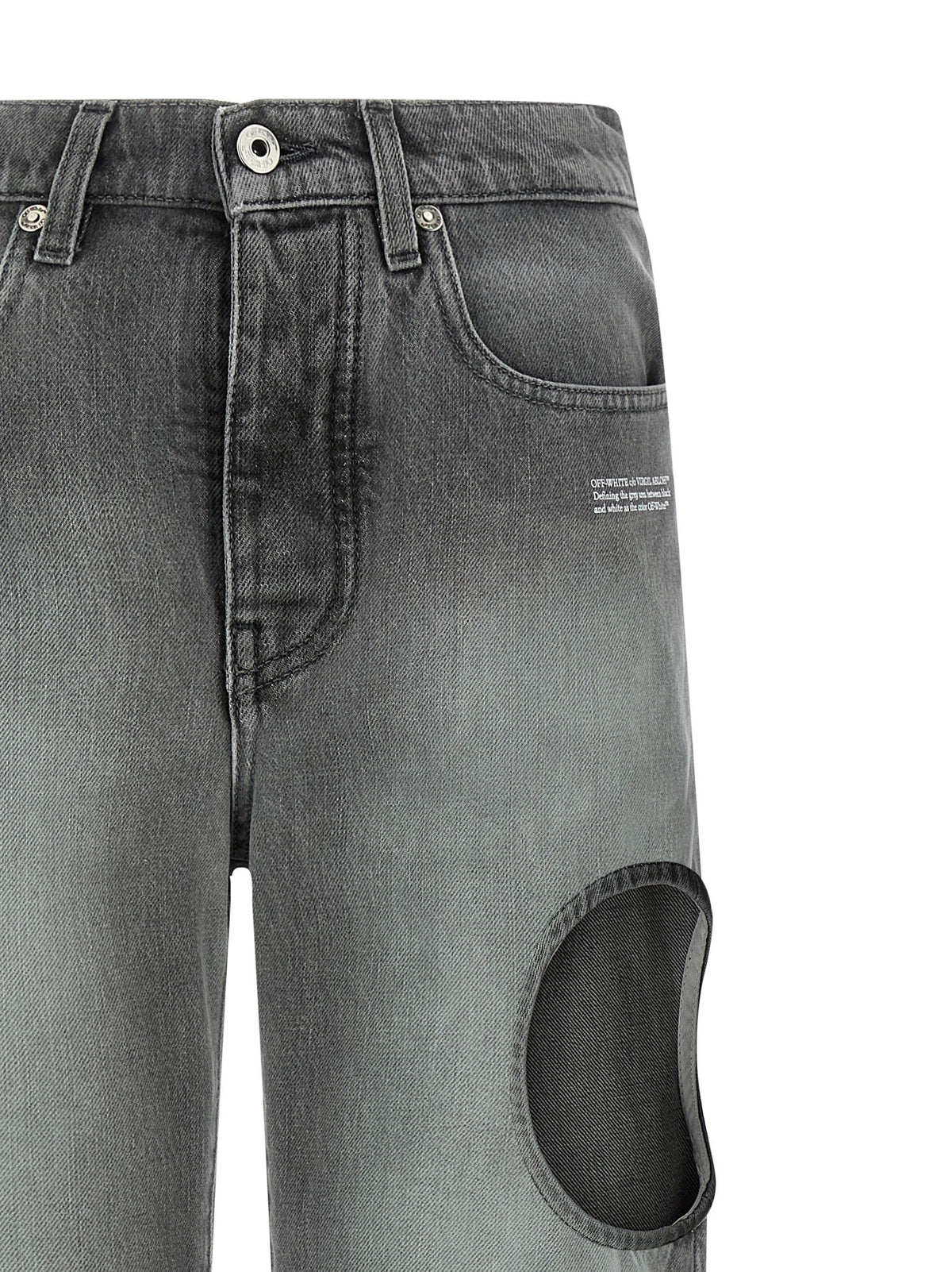 Off-White Spray New Meteor Jeans – Grijs