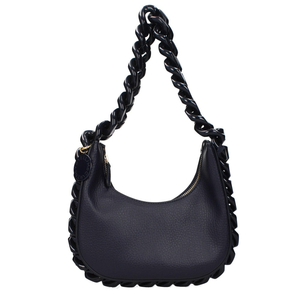 Stella McCartney Frayme Mini Schoudertas – Marineblauw