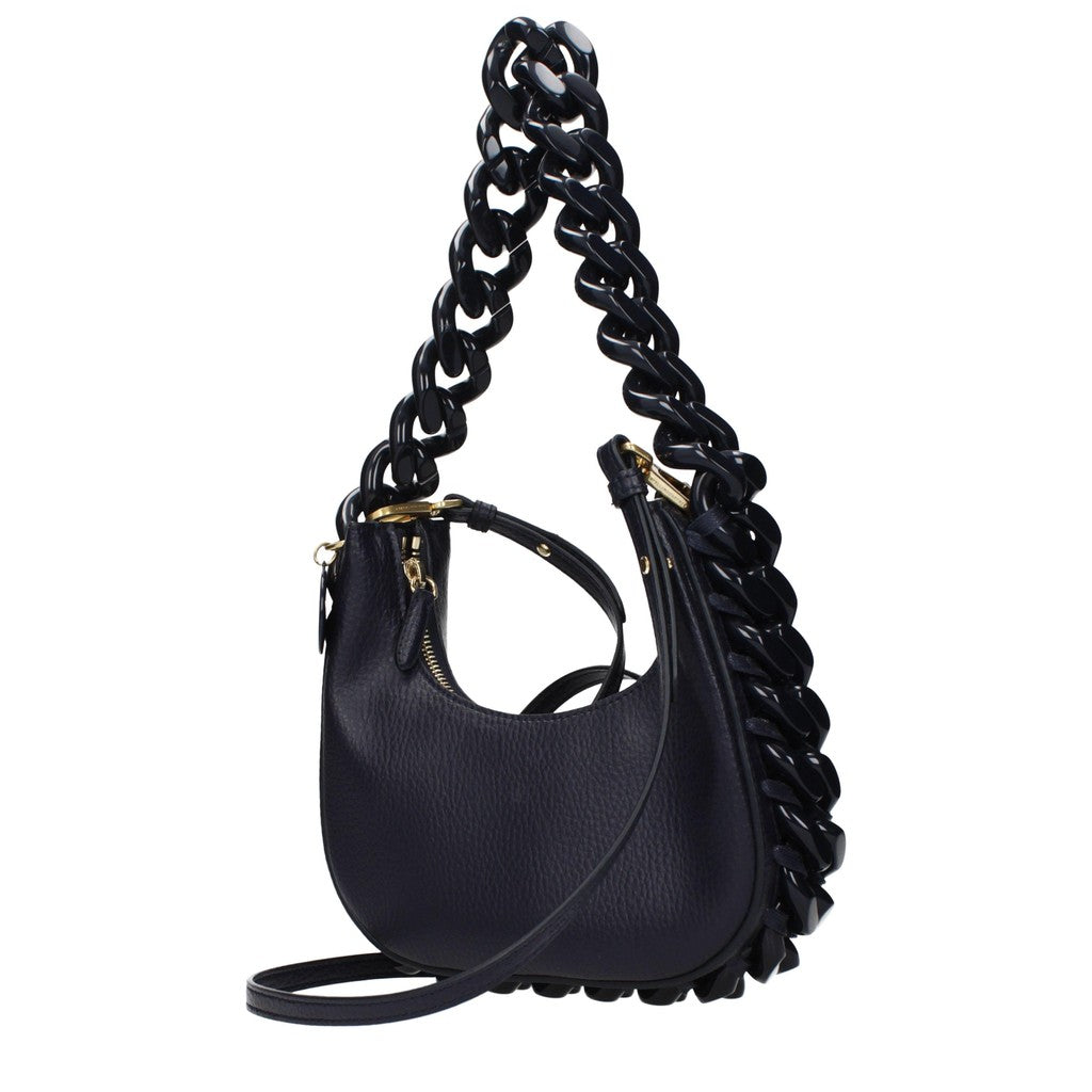 Stella McCartney Frayme Mini Schoudertas – Marineblauw
