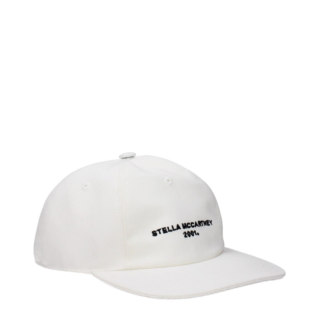 Stella McCartney Katoenen pet met logo – Wit