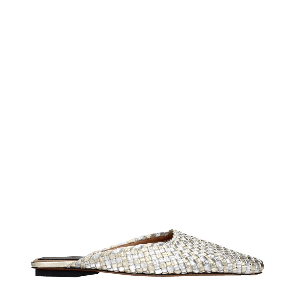 Stella McCartney Metallic muiltjes – Zilver