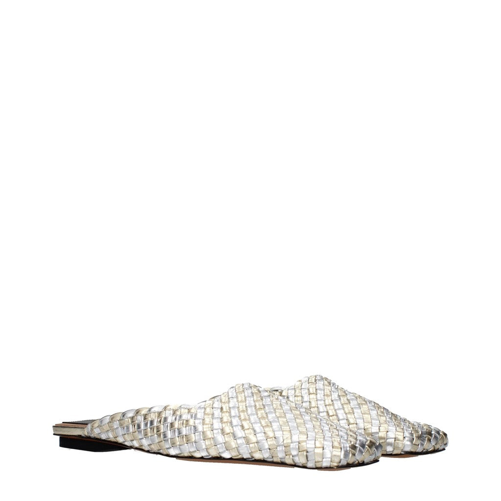 Stella McCartney Metallic muiltjes – Zilver